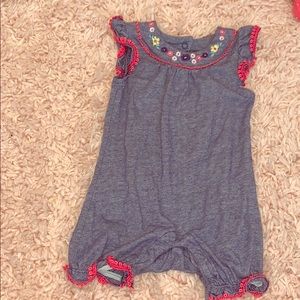 Floral Jean jumpsuit